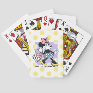 Minnie Live Life in Polka Dots Poker Cards