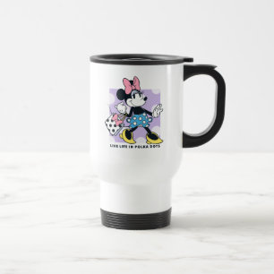 Minnie Live Life in Polka Dots Travel Mug