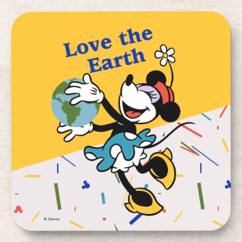 Minnie  Love the Earth Beverage Coaster