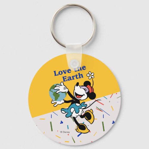 Minnie  Love the Earth Keychain