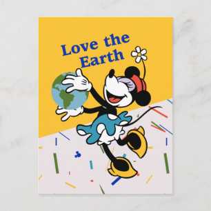 Minnie Love the Earth Postcard