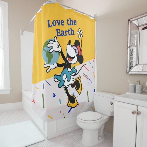 Minnie  Love the Earth Shower Curtain