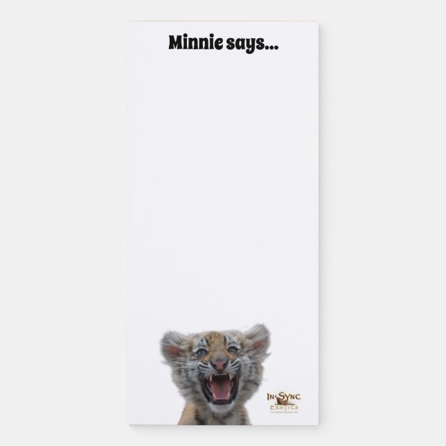 Minnie Magnetic Notepad (Front)