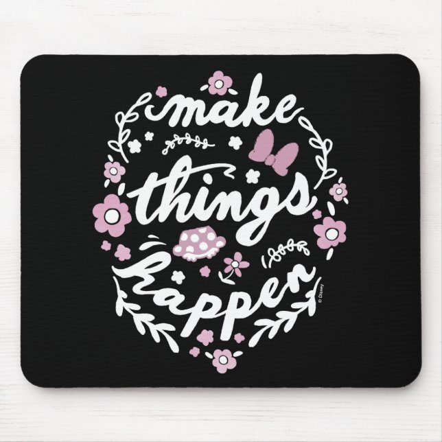 Minnie | Make Things Happen Mouse Pad (Front)