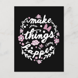 Minnie Make Things Happen Postcard