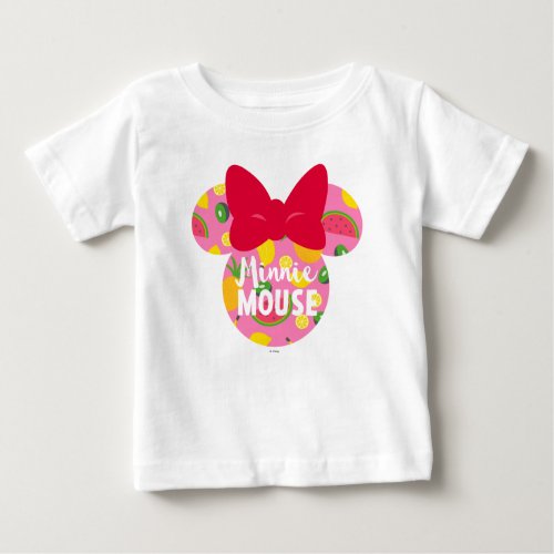 Minnie  Minnie Tropical Logo 3 Baby T_Shirt
