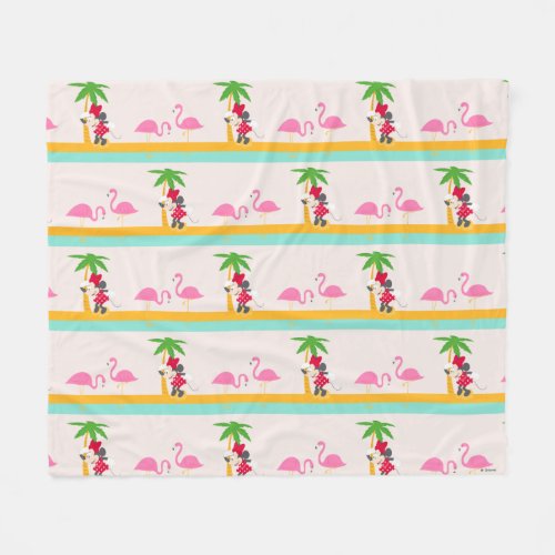 Minnie  Minnies Tropical Pattern Fleece Blanket