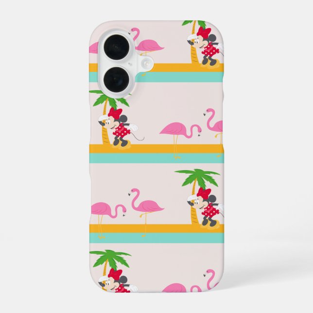 Minnie | Minnie's Tropical Pattern Iphone Case (Back)