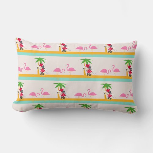 Minnie  Minnies Tropical Pattern Lumbar Pillow