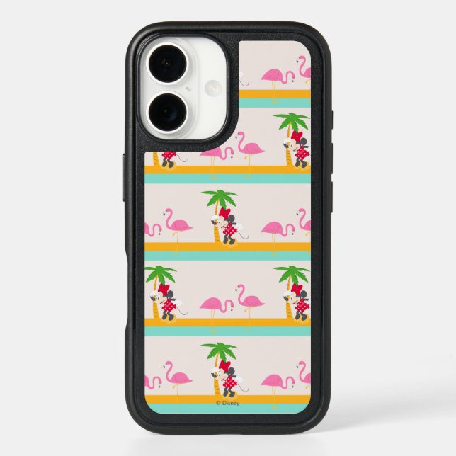 Minnie | Minnie's Tropical Pattern Otterbox iPhone Case (Back)