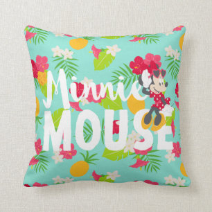 Minnie Minnie's Tropical Pose Throw Pillow