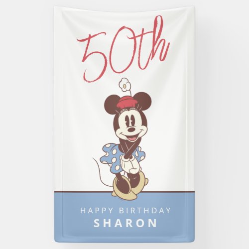 Minnie Mouse 50th Birthday  Banner