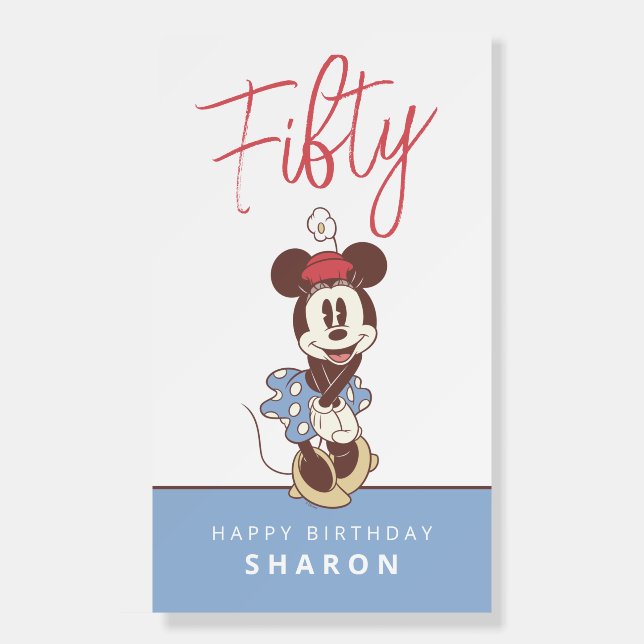 Minnie Mouse 50th Birthday  Foam Board (Front)