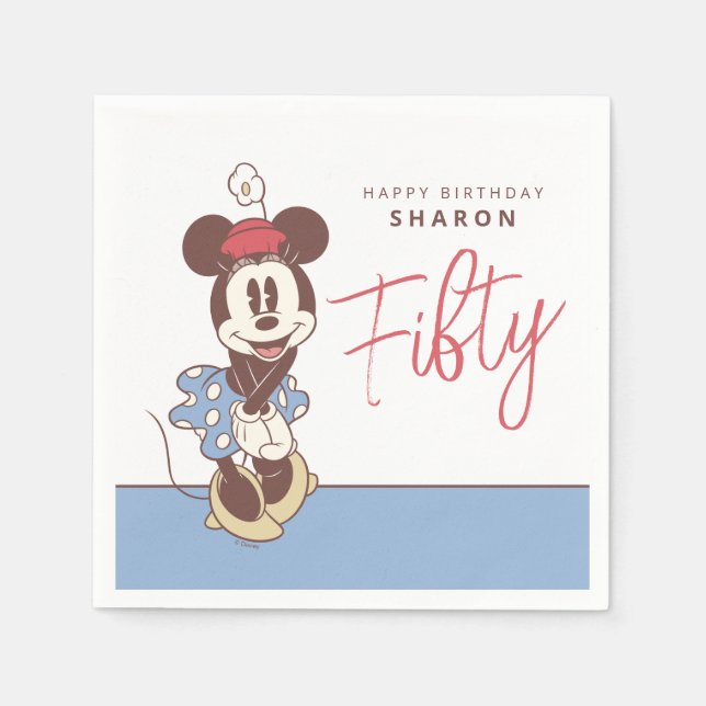 Minnie Mouse 50th Birthday  Napkins (Front)