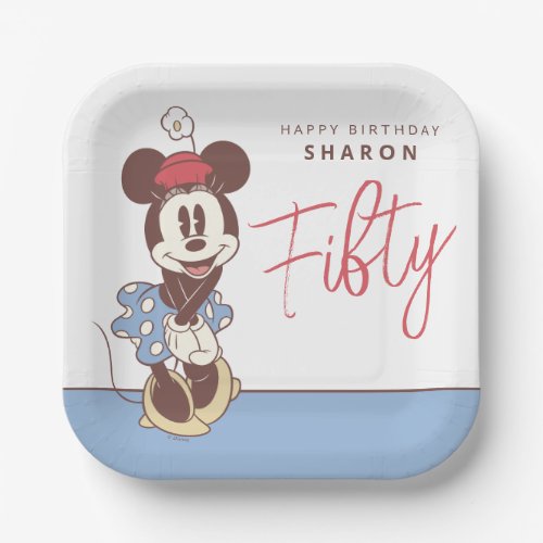 Minnie Mouse 50th Birthday  Paper Plates