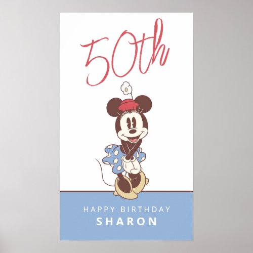 Minnie Mouse 50th Birthday  Poster