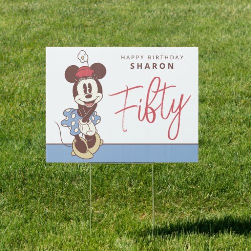Minnie Mouse 50th Birthday  Sign