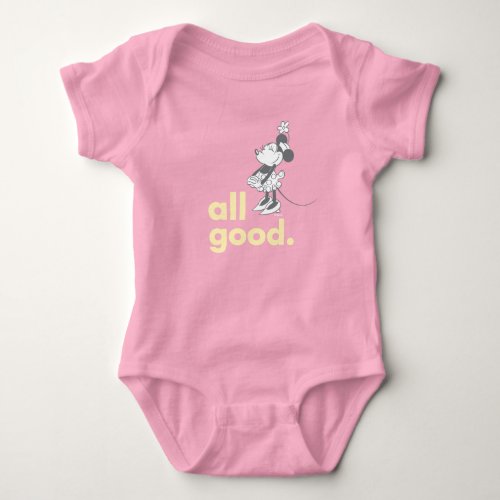 Minnie Mouse  All Good Baby Bodysuit