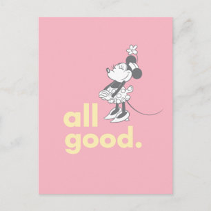 Minnie Mouse All Good Postcard