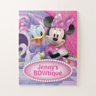 Minnie Mouse and Daisy Customizable Poster Jigsaw Puzzle