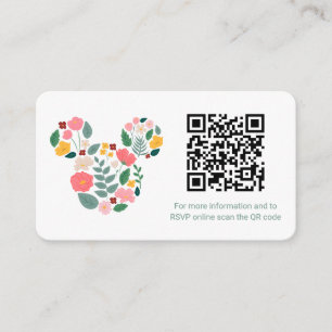 Minnie Mouse   Baby in Bloom Baby Shower Enclosure Card