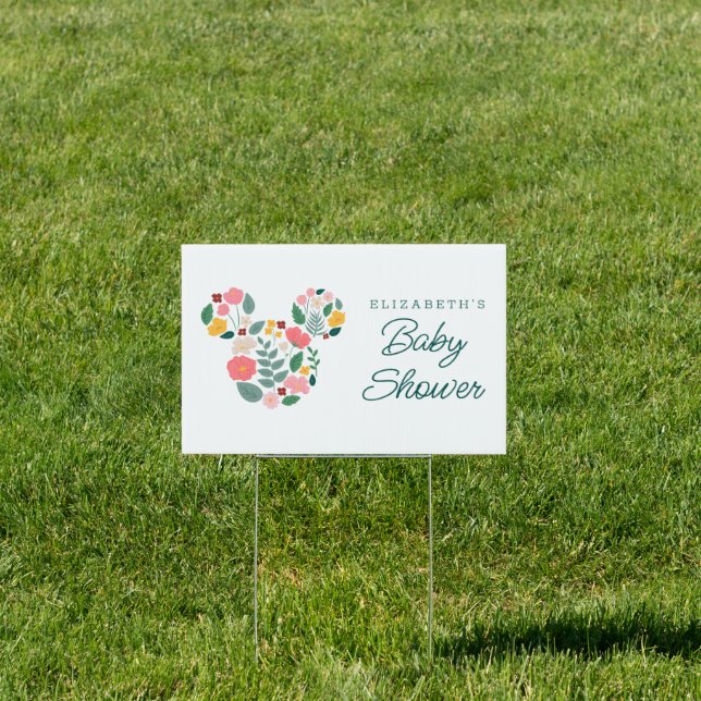 Minnie Mouse | Baby in Bloom Baby Shower Sign (Insitu)