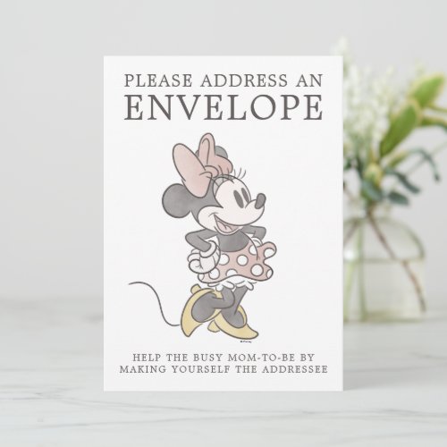 Minnie Mouse Baby Shower Address Envelope Invitation