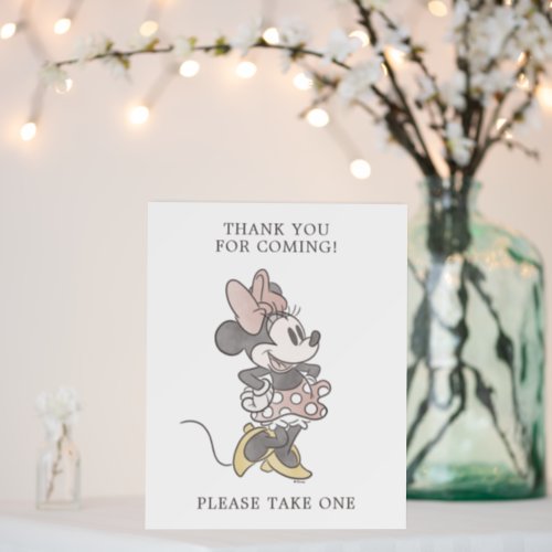 Minnie Mouse Baby Shower Favor Table Sign