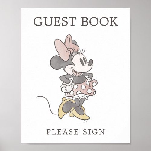 Minnie Mouse Baby Shower Guest Book
