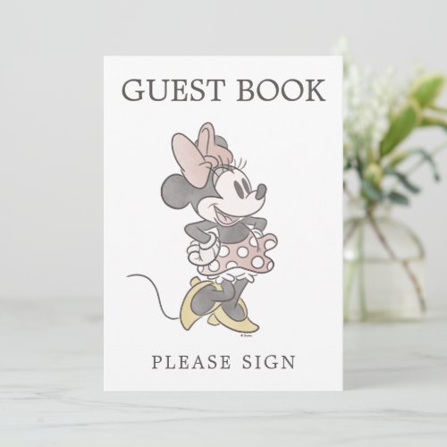 Minnie Mouse Baby Shower Guest Book Invitation