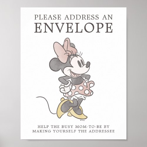 Minnie Mouse Baby Shower Poster
