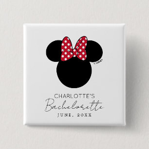 Minnie Mouse Bachelorette Bridesmaid  Button