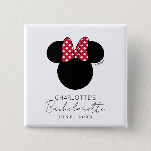 Minnie Mouse Bachelorette Bridesmaid  Button