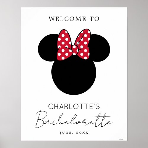 Minnie Mouse Bachelorette Bridesmaid  Poster
