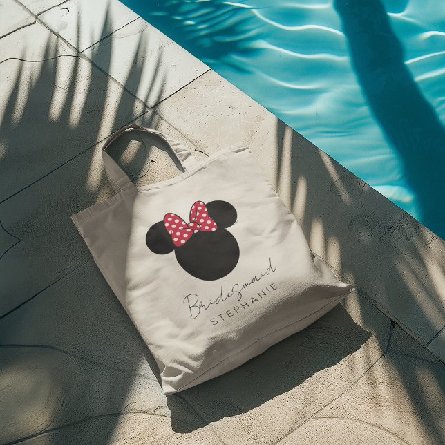Minnie Mouse Bachelorette Party - Bridesmaid Tote Bag (Tote bag by the pool)