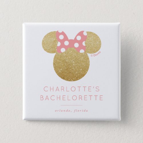 Minnie Mouse Bachelorette Party Button