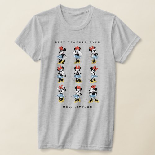 Minnie Mouse  Best Teacher Ever T_Shirt
