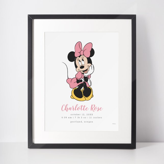 Minnie Mouse | Birth Stats Poster (Creator Uploaded)