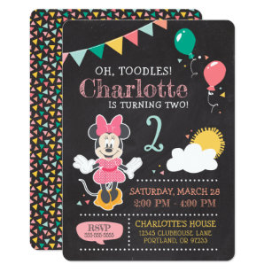 Minnie Mouse Invitations Zazzle