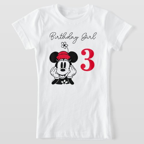 Minnie Mouse Birthday Girl T_Shirt