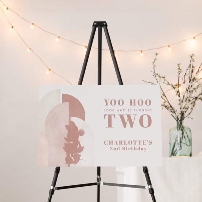  Minnie Mouse Boho Birthday  Foam Board (In Situ (Stand))
