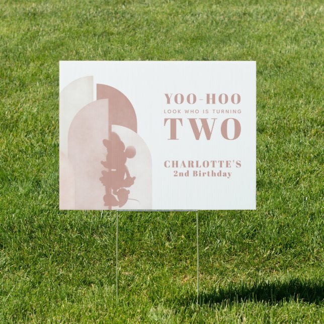  Minnie Mouse Boho Birthday  Sign (Insitu)