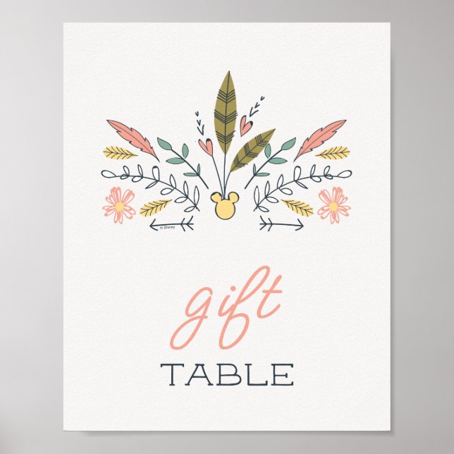 Minnie Mouse Boho Festival Birthday Poster (Front)