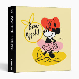 Minnie Mouse   Bon Appetit! 3 Ring Binder