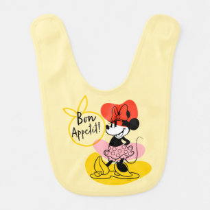 Minnie Mouse Bon Appetit! Baby Bib
