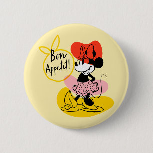 Minnie Mouse   Bon Appetit! Button