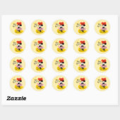 Minnie Mouse | Bon Appetit! Classic Round Sticker (Sheet)