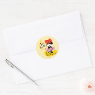 Minnie Mouse   Bon Appetit! Classic Round Sticker