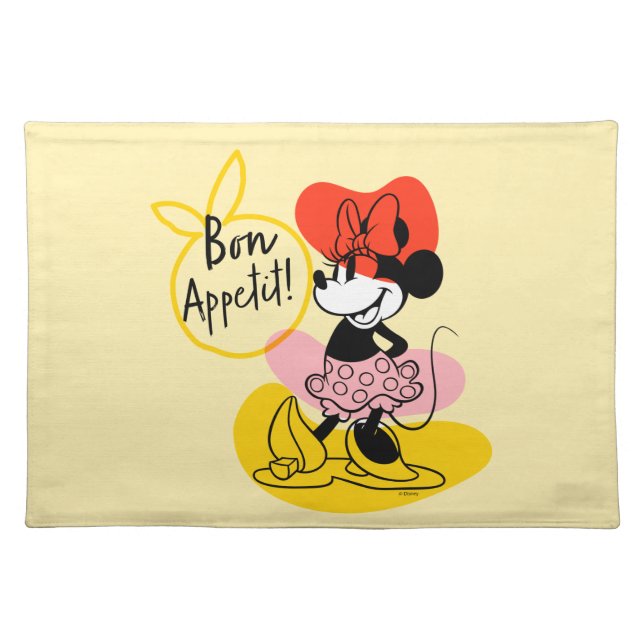 Minnie Mouse | Bon Appetit! Cloth Placemat (Front)