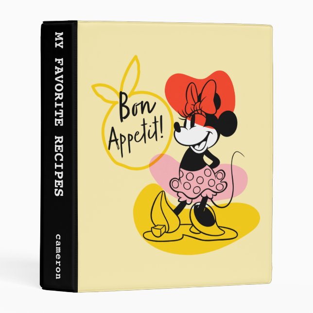 Minnie Mouse | Bon Appetit! Mini Binder (Front/Spine)